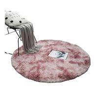 SFOIKVG Alfombra Alfombras Redondas de 40/60cm, alfombras peludas Antideslizantes, Alfombra for Sala Estar y Dormitorio, esponjosa for el Suelo, for habitación para el hogar(Purple,60CM)
