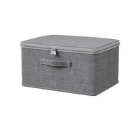 SFOIKVG Caja de almacenamiento plegable Caja de almacenamiento ropa con cerradura cifrado, baúl viaje, plegable, portátil, a prueba polvo, gran capacidad, for edredones para Dormitorio(45x35x26)