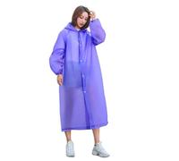SFOIKVG Chubasquero impermeable 4 chubasqueros impermeables con capucha for hombre y mujer para Exteriores(Purple)