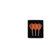 SFOIKVG Dardos Integrado de Vuelo y Eje Juego de 3 con Forma Cometa Vuelo y Eje dardo Integrado para Accesorios(Orange Flight 28mm)