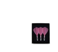 SFOIKVG Dardos Integrado de Vuelo y Eje Juego de 3 con Forma Cometa Vuelo y Eje dardo Integrado para Accesorios(Rose Red Flight 23mm)