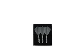 SFOIKVG Dardos Integrado de Vuelo y Eje Juego de 3 con Forma Cometa Vuelo y Eje dardo Integrado para Accesorios(Grey Flight 33mm)