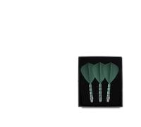 SFOIKVG Dardos Integrado de Vuelo y Eje Juego de 3 con Forma Cometa Vuelo y Eje dardo Integrado para Accesorios(Green Flight 33mm)