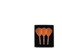 SFOIKVG Dardos Integrado de Vuelo y Eje Juego de 3 con Forma Cometa Vuelo y Eje dardo Integrado para Accesorios(Orange Flight 33mm)