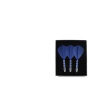 SFOIKVG Dardos Integrado de Vuelo y Eje Juego de 3 con Forma Cometa Vuelo y Eje dardo Integrado para Accesorios(Blue Flight 33mm)