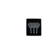 SFOIKVG Dardos Integrado de Vuelo y Eje Juego de 3 con Forma Cometa Vuelo y Eje dardo Integrado para Accesorios(Grey Flight 23mm)