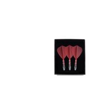 SFOIKVG Dardos Integrado de Vuelo y Eje Juego de 3 con Forma Cometa Vuelo y Eje dardo Integrado para Accesorios(Red Flight 28mm)