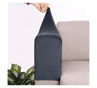 SFOIKVG Funda Reposabrazos Sofa 2pcs Silver Fox Velvet Elastic Sofa Armrest Gloves Thickened Non-Slip Home Fabric Protection Cover Simple Covers For para sofá(Blue2)