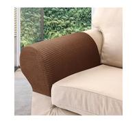 SFOIKVG Funda Reposabrazos Sofa 2pcs Sofa Arm Covers Comfortable Soft Armrest Cover High-Grade Spandex Stretch Caps Waterproof Dustproof Furniture Protector para sofá(Light Brown)