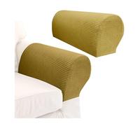 SFOIKVG Funda Reposabrazos Sofa 2pcs Sofa Arm Covers Comfortable Soft Armrest Cover High-Grade Spandex Stretch Caps Waterproof Dustproof Furniture Protector para sofá(Dark Beige)