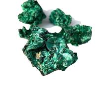SFOIKVG Piedras Decorativas Espécimen Mineral de Cristal curativo Piedra cruda malaquita Verde, semiprecioso en Bruto con decoración jardín para Jardín(10-20g 1pc)
