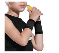 SFOIKVG Rodilleras 1 par de rodilleras deportivas, coderas, muñequeras, tobillera, for niños y niñas for deportes baloncesto voleibol para hombres y mujeres(1Pair-black-wrist,S (10-25KG))