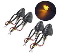 SFONIA 4pcs Intermitentes Indicadores de Motocicleta 15LED Luces de Señal de Vuelta 12V Universal Impermeable para Moto Scooter Quad Cruiser Off Road