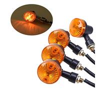 SFONIA 4pcs Intermitentes Indicadores de Motocicleta Luces de Señal de Giro 12V Impermeable Universal para GN125 Moto Scooter Quad Cruiser Off Road