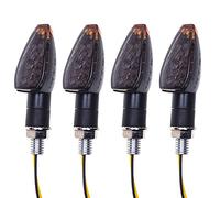 SFONIA 4pcs Intermitentes Moto Indicadores de Motocicleta Luces de Señal de Vuelta de 14 LED 12V Luz Indicadora de Vuelta Impermeable Universal para Motocicleta Scooter Quad Cruiser Off Road