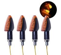 SFONIA 4pcs Intermitentes Moto Indicadores de Motocicleta Luces de Señal de Vuelta de 14 LED 12V Luz Indicadora de Vuelta Impermeable Universal para Motocicleta Scooter Quad Cruiser Off Road