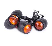 SFONIA 4pcs Intermitentes Moto Indicadores Luces de Señal de Giro 12V Impermeable Universal para Moto Scooter Quad Cruiser Off Road