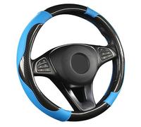 SFONIA Cubierta del Volante Fundas para Volante de Cuero Artificial Universal 37-38cm / 15" Antideslizante Transpirable Durable (Azul)