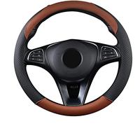 SFONIA Cubierta del Volante Fundas para Volante de Cuero Artificial Universal 37-38cm / 15" Antideslizante Transpirable Durable (Marrón)