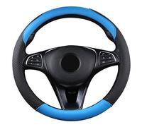 SFONIA Cubierta del Volante Fundas para Volante de Cuero Artificial Universal 37-38cm / 15" Antideslizante Transpirable Durable (Azul)
