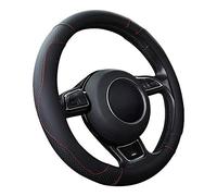 SFONIA Cubierta del Volante Fundas para Volante de Cuero del Microfibra Universal 37-38cm / 15" Antideslizante Transpirable Durable (Color Negro)