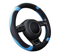 SFONIA Cubierta del Volante Fundas para Volante de Cuero del Microfibra Universal 37-38cm / 15" Antideslizante Transpirable Durable (Azul)