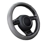 SFONIA Cubierta del Volante Fundas para Volante de Cuero del Microfibra Universal 37-38cm / 15" Antideslizante Transpirable Durable (Color Gris)