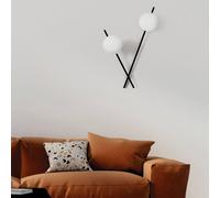 Sforzin Aplique Mikado, vidrio esmerilado, 2 luces
