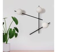 Sforzin Aplique Mikado, vidrio esmerilado, 3 luces True