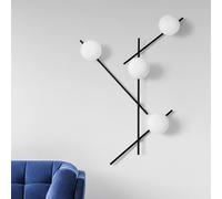 Sforzin Aplique Mikado, vidrio esmerilado, 4 luces