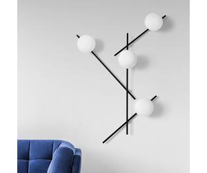 Sforzin Aplique Mikado, vidrio esmerilado, 4 luces True