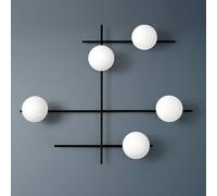 Sforzin Aplique Mikado, vidrio esmerilado, 5 luces