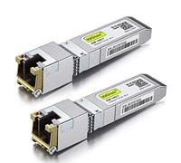 SFP+ to RJ-45 10GBase-T Module, 10Gbe SFP+ to Copper Ethernet Transceptor for Dell Force10 GP-10GSFP-T, RJ-45 SFP+ CAT.6a, hasta 30 metros, pack de 2