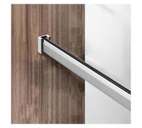 SFQEVHRZ Barra larga para colgar el armario, 20, 30, 40, 50, 60 pulgadas, con juegos de soporte, tubo de barra de pared, juego de sistema de organización de armario (plata, 48 pulgadas/122 cm)