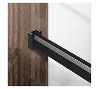 SFQEVHRZ Barra larga para colgar el armario, 20, 30, 40, 50 y 60 pulgadas, con juegos de soporte, tubo de barra de pared, juego de sistema de organización de armario (negro, 58 in/148 cm)