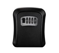 SFQEVHRZ Caja Fuerte para Llaves de Pared, Caja de Bloqueo Almacenamiento Seguro con Llave combinada 4 dígitos, Caja contraseña Seguridad reiniciable, Llavero Resistente a la Intemperie(Schwarz)