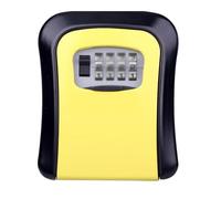 SFQEVHRZ Caja Fuerte para Llaves de Pared, Caja Fuerte con Llave combinada montada en la Pared - de Seguridad/Caja Llaves con Cerradura combinación y Cubierta protección Externa(Giallo)
