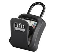 SFQEVHRZ Caja Fuerte para Llaves de Pared, Caja Fuerte con Llave de Seguridad, Caja Bloqueo Llaves portátil, candado for Exteriores, Cerradura Almacenamiento combinación 4 dígitos