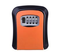 SFQEVHRZ Caja Fuerte para Llaves de Pared, Caja Fuerte for Llave de Seguridad Montaje en Pared for Exteriores, con Cerradura combinación y Cubierta protección Externa(Oranje)