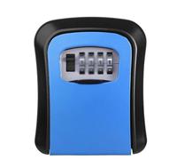 SFQEVHRZ Caja Fuerte para Llaves de Pared, Caja Fuerte for Llave de Seguridad Montaje en Pared for Exteriores, con Cerradura combinación y Cubierta protección Externa(BLU)