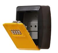 SFQEVHRZ Caja Fuerte para Llaves de Pared, con contraseña de 4 dígitos, Caja Fuerte con combinación Clave Segura, for Interiores, Exteriores, hogar, Oficina, Garaje, Escuela(Giallo)