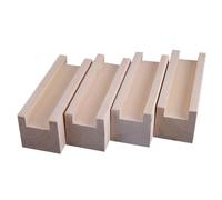 SFQEVHRZ Elevadores para Muebles, 4 elevadores de Cama Madera Maciza for Muebles, Patas Mesa Resistentes, Altura elevación 3 a 10 cm, pies Soporte for sofá(A 3.5cm Increase Height 5cm)
