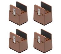 SFQEVHRZ Elevadores para Muebles, Elevadores de Muebles plástico, 4 Unidades, elevadores Mesa, Patas Cama Resistentes, Ancho Ajustable 1 a 3,7 cm, pies Soporte for sofá(Bruin,Increase Height 10cm)