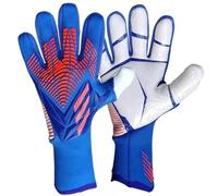 SFQEVHRZ Guantes de Portero, Guantes de Portero fútbol, Guantes Antideslizantes Agarre Fuerte for Entrenamiento y Partidos(BLU,10 UK)