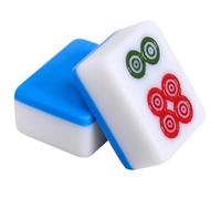 SFQEVHRZ Juego de Mahjong, Juego de fichas Mahjong Profesional Chino for Juegos Estilo con Bolsa Almacenamiento(BLU)