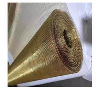 SFQEVHRZ Malla metálica Tejida de latón, Malla de latón Coayuou, Filtro de Alambre de Cobre, Malla de Alambre de Cobre, tamiz de Cobre Puro, Malla de Alambre Tejido(Brass 1x1m,100 Mesh)
