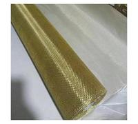 SFQEVHRZ Malla metálica Tejida de latón, Malla de latón, Malla de Cobre Puro, Malla de Alambre de Cobre, Malla de Filtro de Alta Densidad Ideal(Brass 1x1m,40 Mesh)