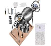 SFQEVHRZ Máquina de palomitas de maíz de acero inoxidable chino tradicional retro para decoración de palomitas de maíz mini vintage (328 ml)