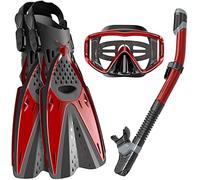 SFQEVHRZ Máscara de Buceo, Máscara de Buceo for Adultos, natación con Snorkel, Conjunto seco Cara Completa Ajustable panorámico Gran Angular(S/M)