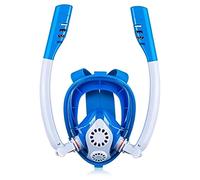 SFQEVHRZ Máscara de Buceo, Máscaras de Buceo Máscara Snorkel Buceo subacuático Anti Niebla Cara Completa Snorkel(E,S/M)